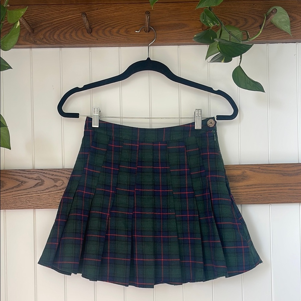 Kokopie Plaid Green Women's Skirt